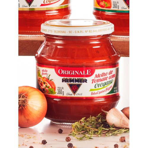 MOLHO DE TOMATE COM ORÉGANO ORIGINALE - 360G