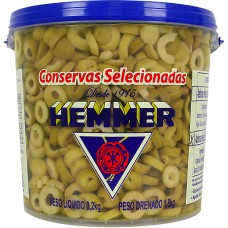 Azeitona Verde Fatiada Hemmer 1,8Kg