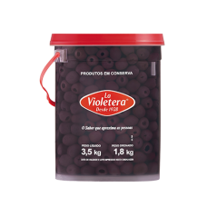 Azeitona Preta La Violetera Sem Caroço 1,8 Kg