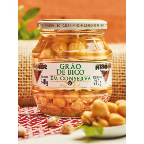 Grão-de-bico Conserva 210g Hemmer 