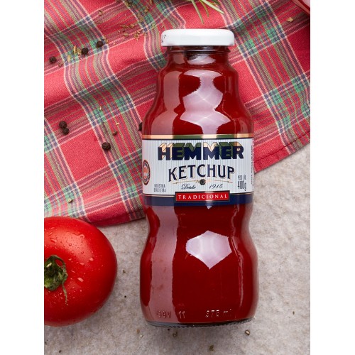 Ketchup Tradicional Vidro 400g Hemmer 