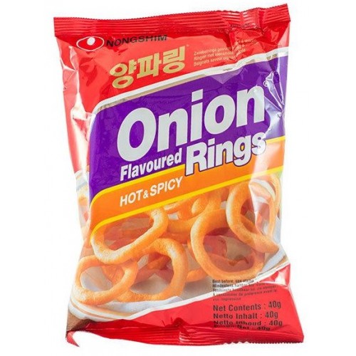 Salgadinho de Cebola Picante Onion Rings - Nong Shim 50g