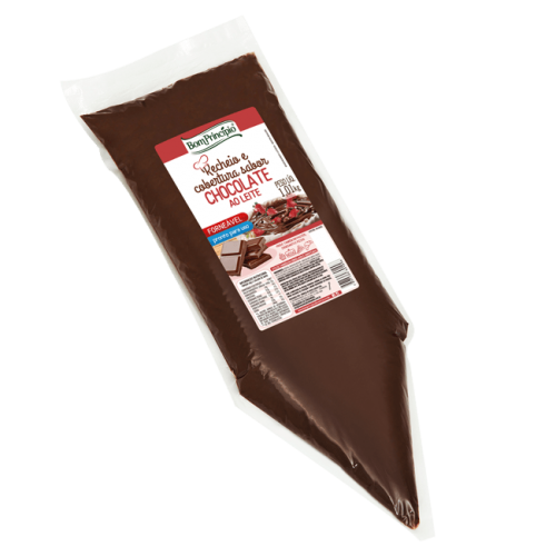 Recheios e Coberturas sabor Chocolate ao Leite - 1,01kg, 2,5kg