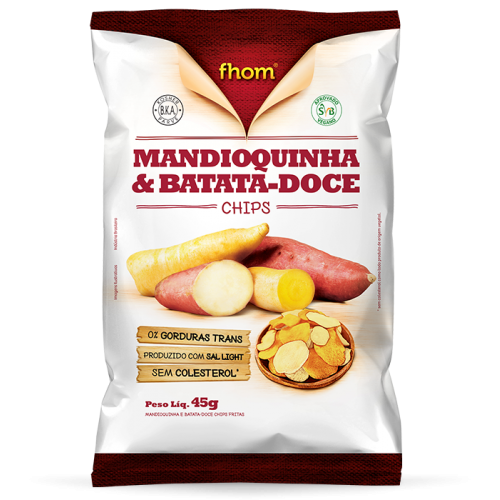 Mandioquinha e Batata-Doce Chips