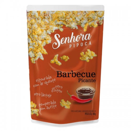 PIPOCA BARBECUE PICANTE SENHORA PIPOCA 40g