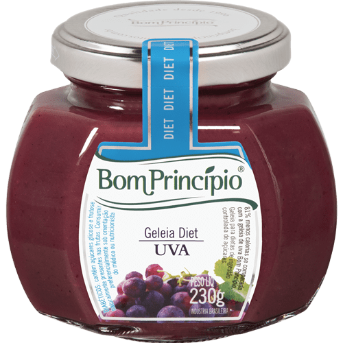 Geleia Diet de Uva Diet  230g Bom Principio