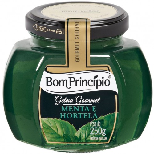 Geleia Menta e Hortelã Gourmet Bom Princípio 250g
