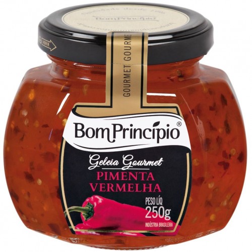 Geleia Pimenta Vermelha Gourmet Bom Princípio 250g 