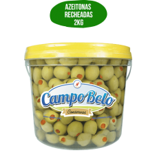 Azeitona Verde Recheada Campo Belo 2kg