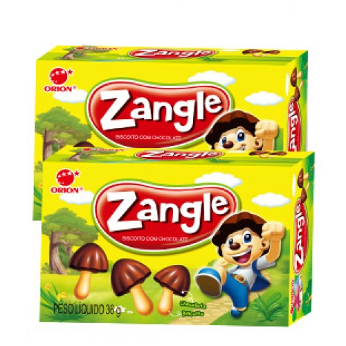 Zangle Biscoitos em forma de Cogumelo de Chocolate 36g - Orion 