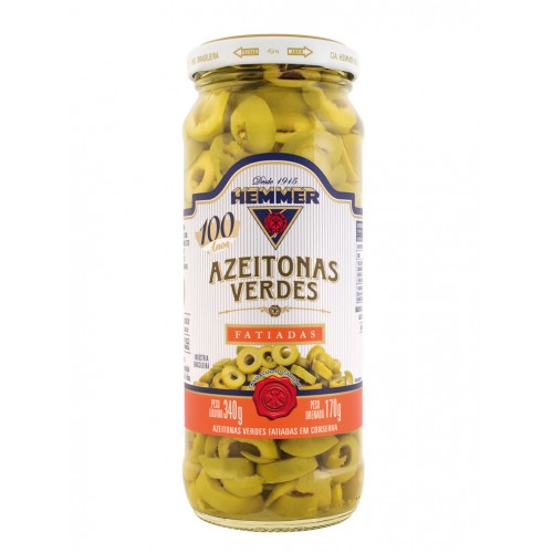 AZEITONAS VERDES FATIADAS - 170G